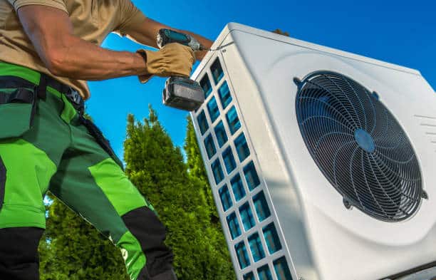 Crew installing new HVAC system in Rumson home during whole-house comfort upgrade